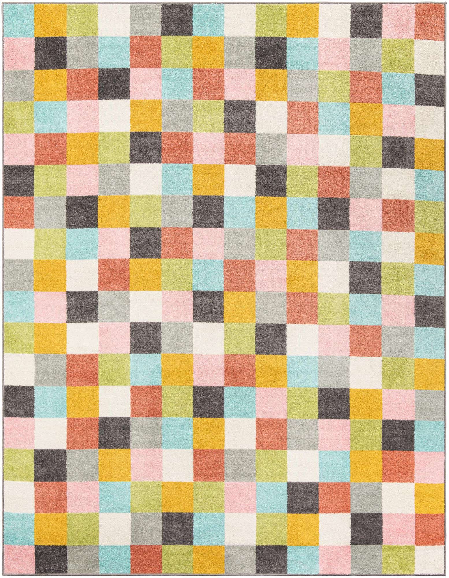 Primary image  7' 10 x 10' Checkered Whimsy Kids Rug