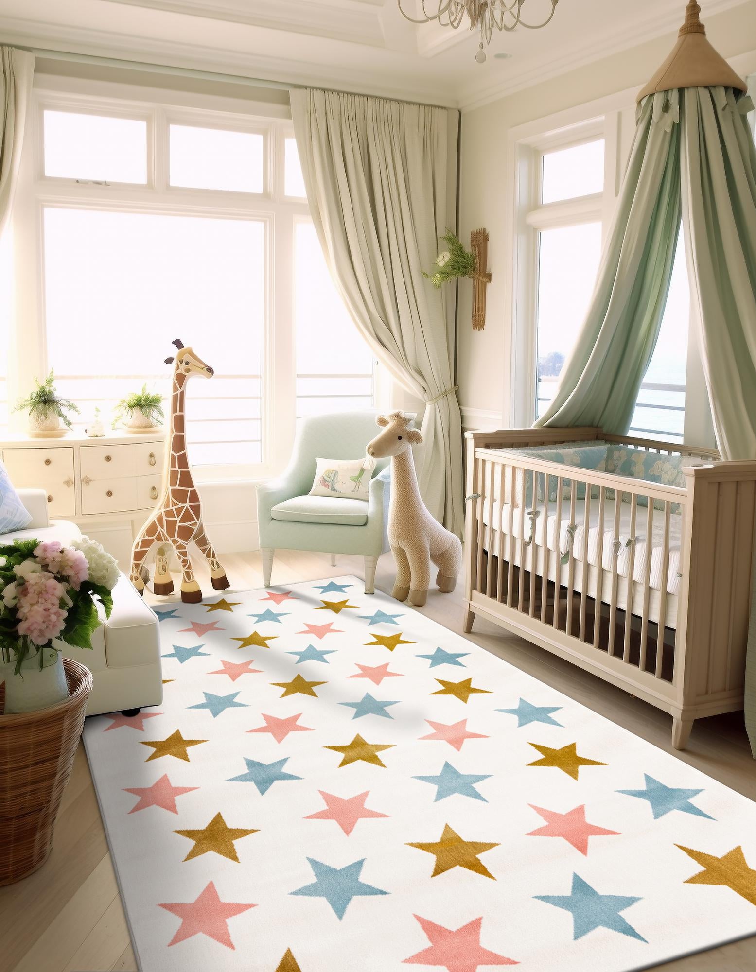 Multicolor 4' x 6' Whimsy Kids Rug | Rugs.com