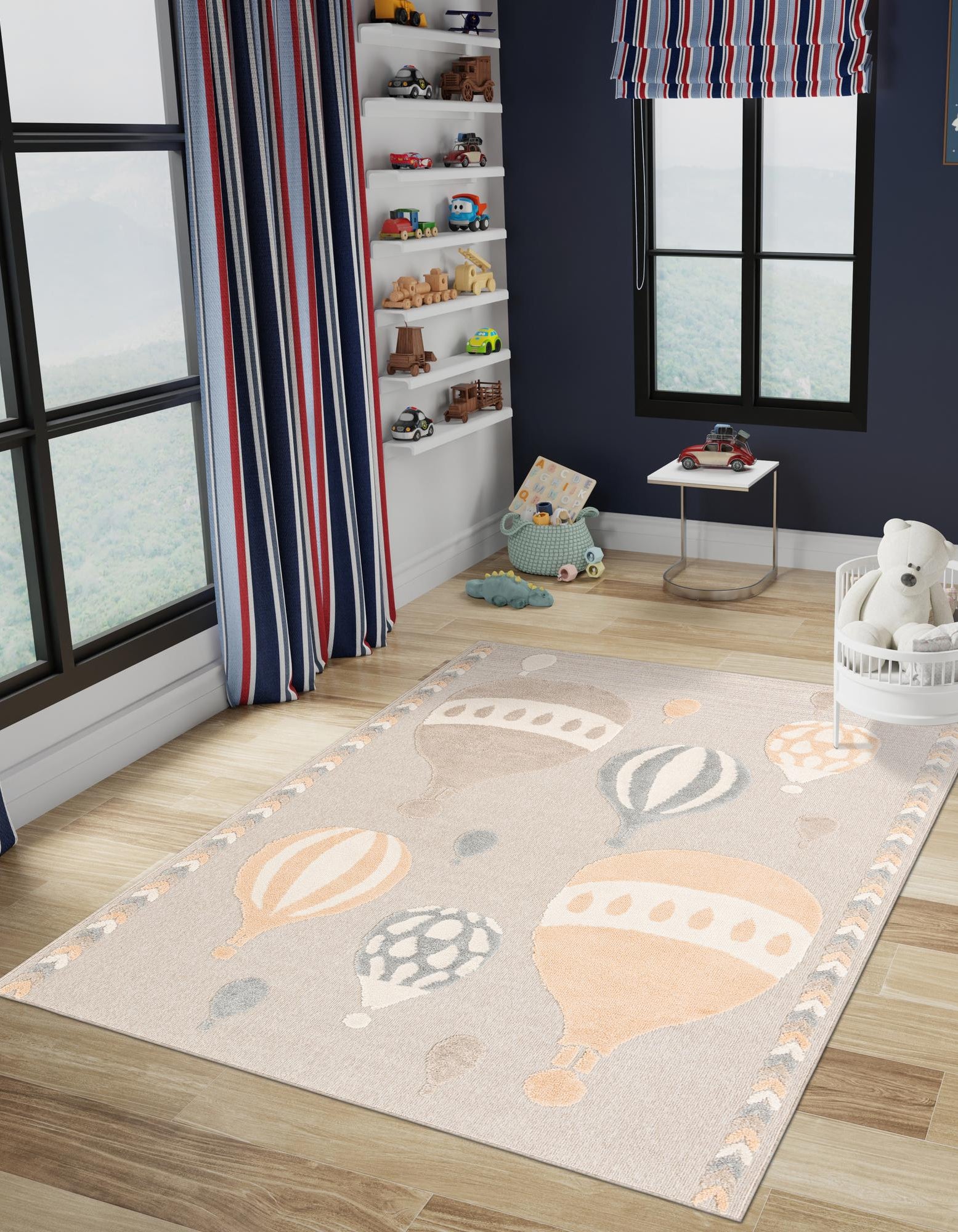 Multicolor 5' x 7' Whimsy Kids Rug | Rugs.com