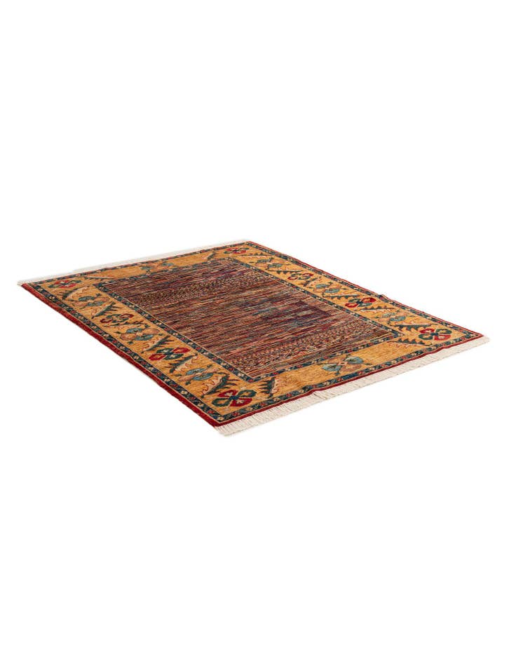 Detail image of  4' 11 x 6' 1  Hand Knotted Ziegler Wool Rug