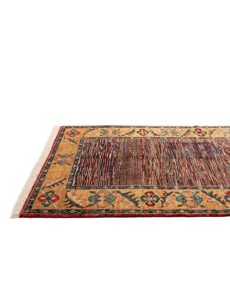 Detail image of  4' 11 x 6' 1  Hand Knotted Ziegler Wool Rug