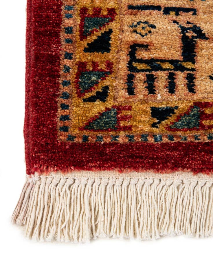 Detail image of  5' 1 x 6' 10  Hand Knotted Ziegler Wool Rug