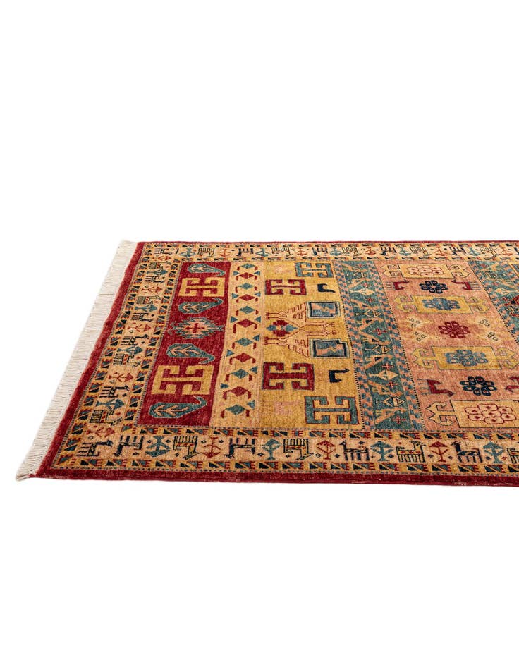 Detail image of  5' 1 x 6' 10  Hand Knotted Ziegler Wool Rug