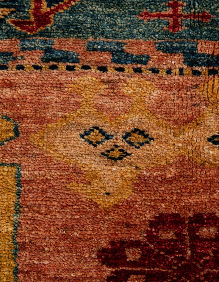 Detail image of  5' 1 x 6' 10  Hand Knotted Ziegler Wool Rug