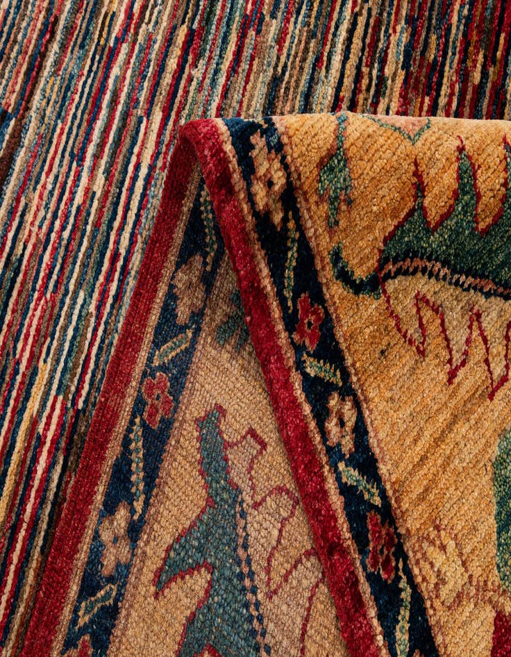Detail image of  5' 10 x 7' 8  Hand Knotted Ziegler Wool Rug