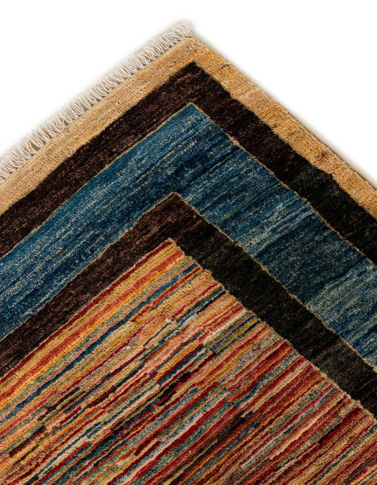 Detail image of  4' 11 x 6' 6  Hand Knotted Ziegler Wool Rug