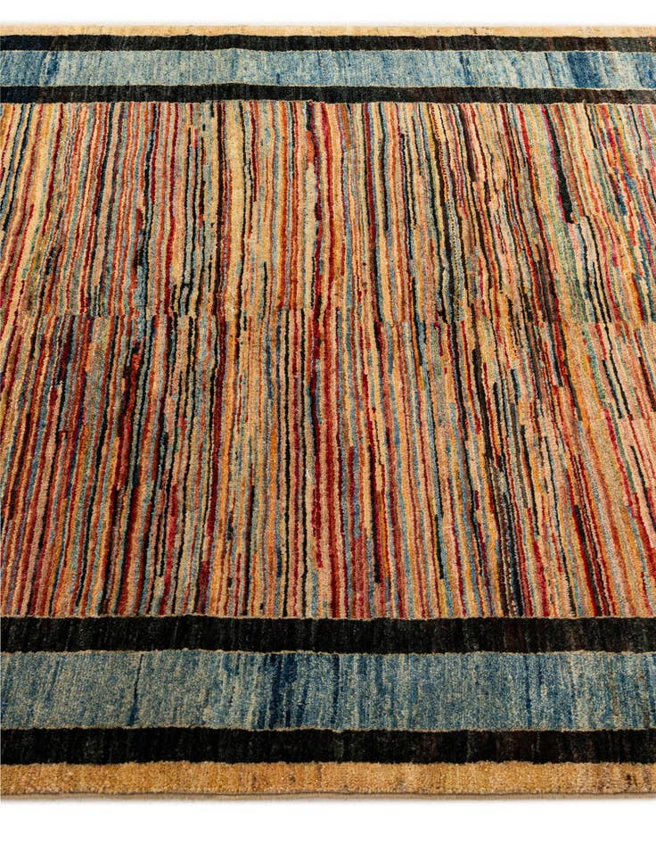 Detail image of  4' 11 x 6' 6  Hand Knotted Ziegler Wool Rug