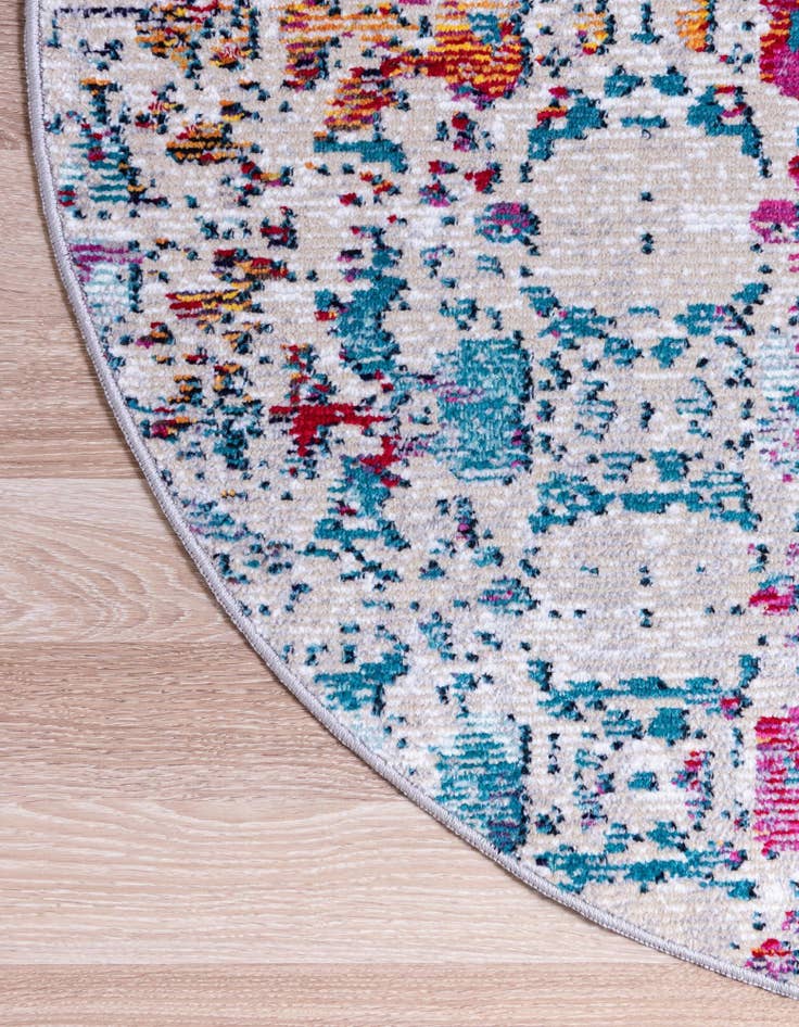 Detail image of  4' x 4' Amulet Round Rug