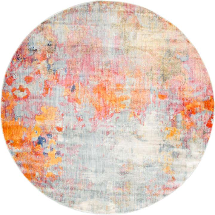Multicolor 8' x 8' Apollo Round Rug | Rugs.com