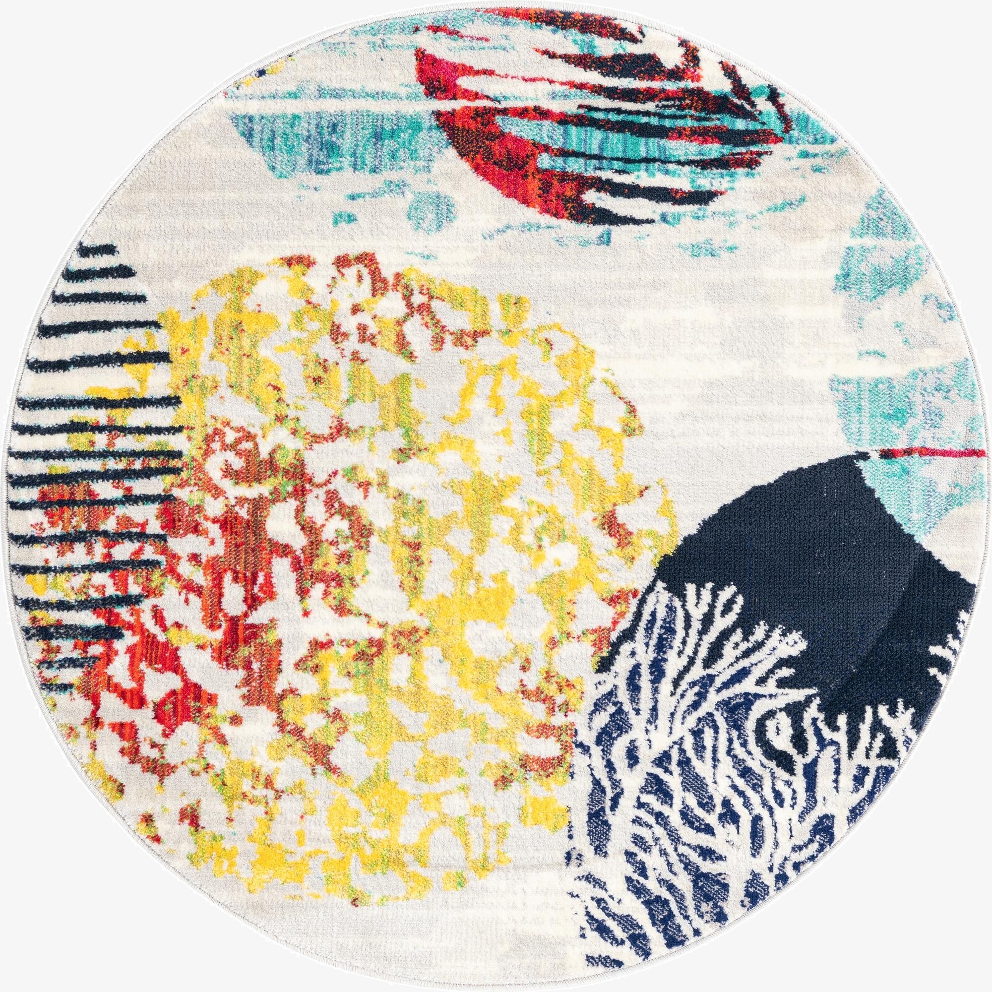  4' x 4' Ariel Round Rug