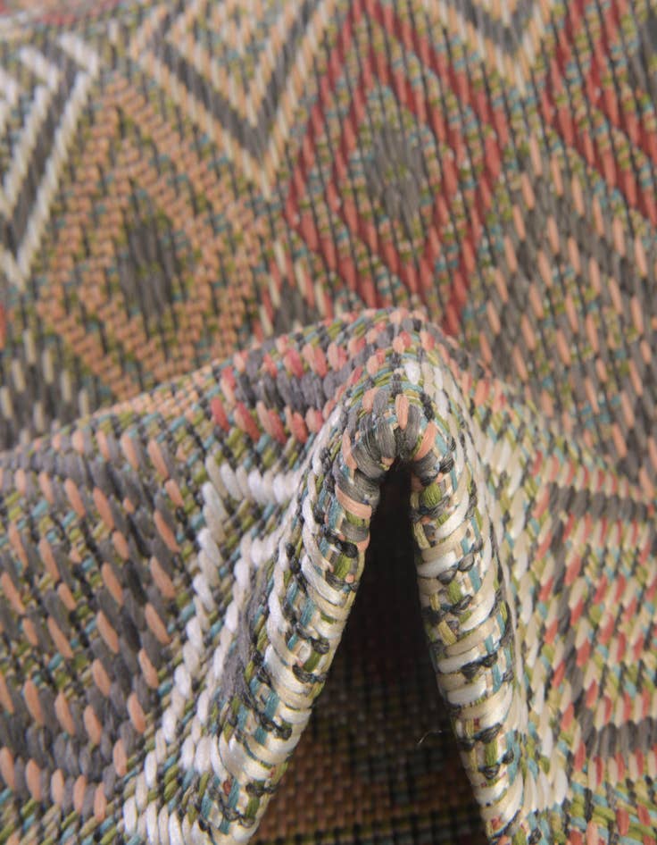 Detail image of  5' 3 x 5' 3  Washable Baja Indoor / Outdoor Round Rug