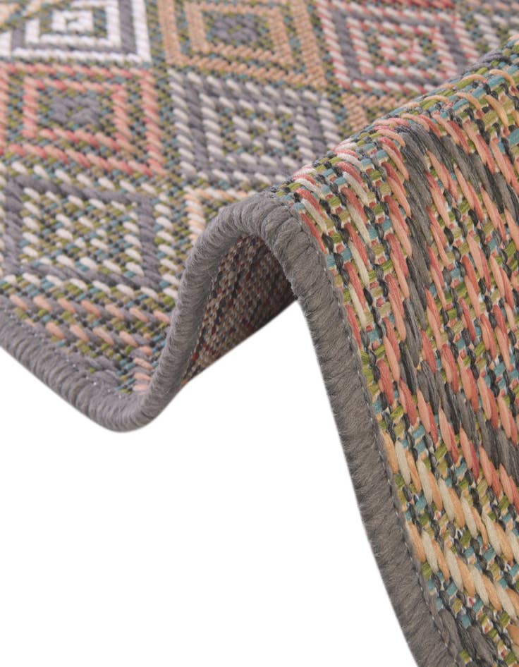 Detail image of  5' 3 x 5' 3  Washable Baja Indoor / Outdoor Round Rug