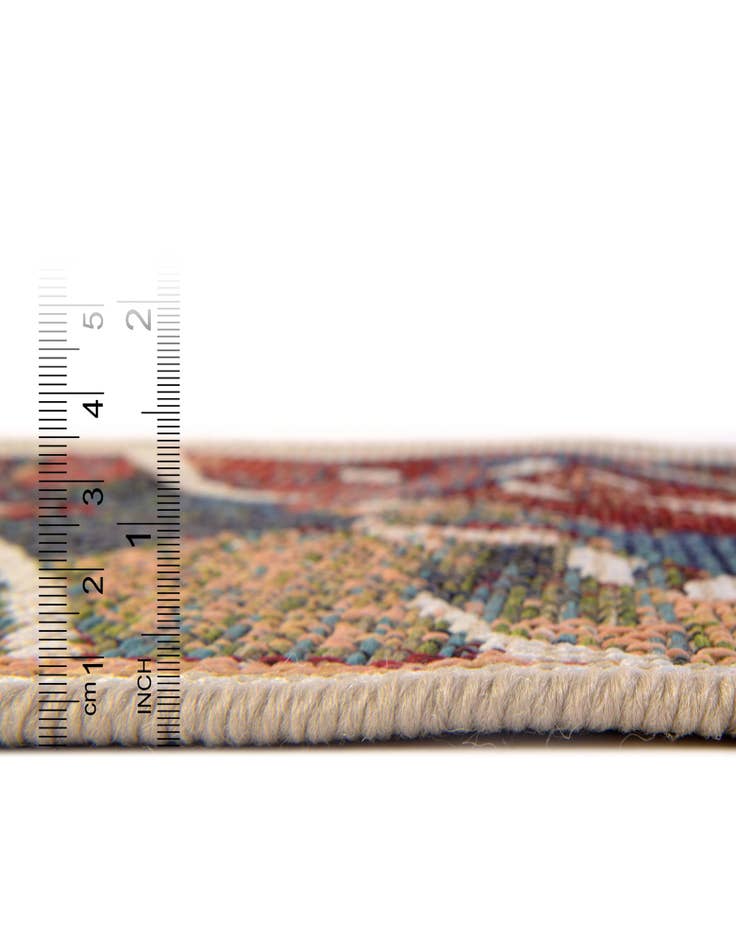 Detail image of  12' x 12'  Washable Baja Indoor / Outdoor Round Rug