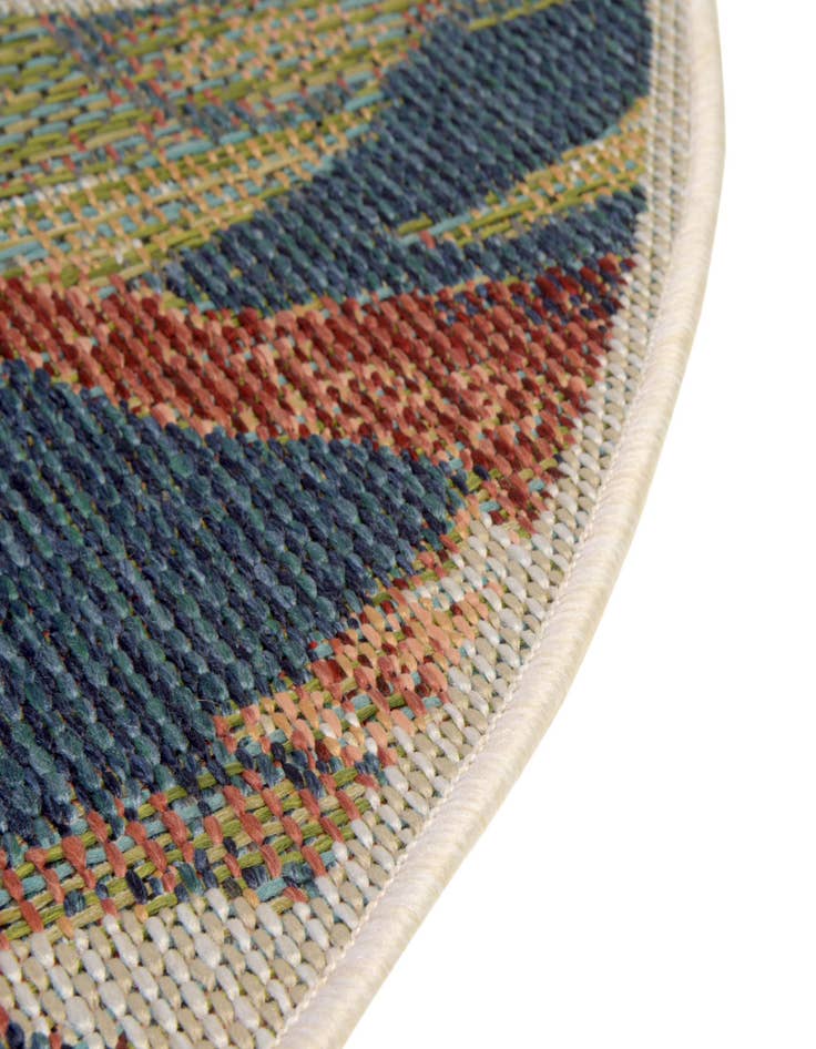 Detail image of  12' x 12'  Washable Baja Indoor / Outdoor Round Rug