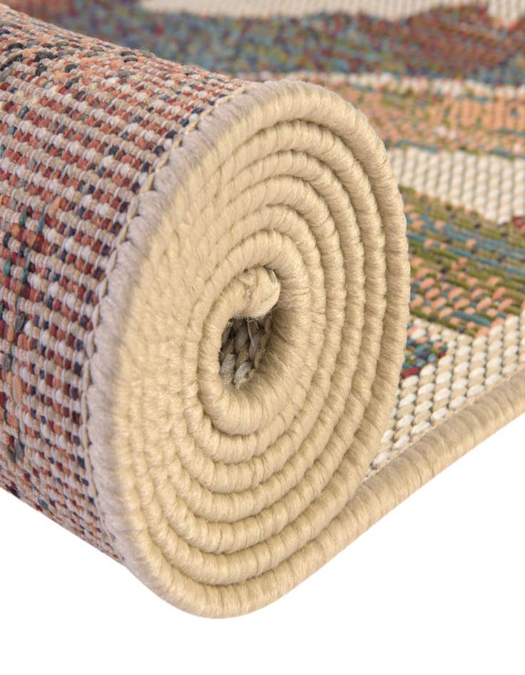 Detail image of  12' x 12'  Washable Baja Indoor / Outdoor Round Rug