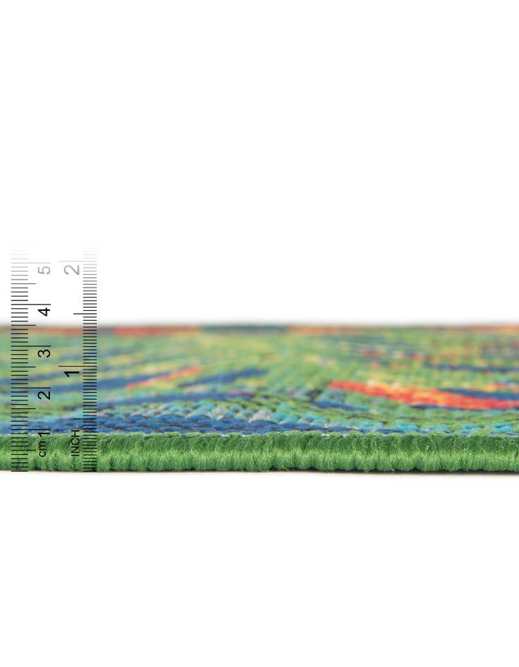 Detail image of  10' x 10'  Washable Baja Indoor / Outdoor Round Rug