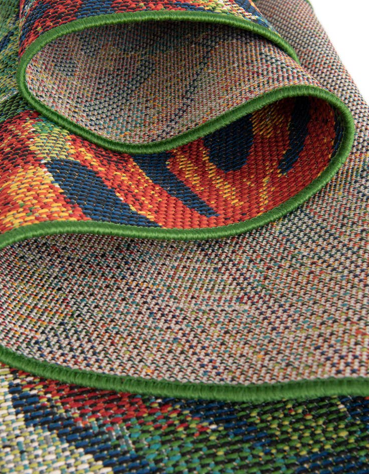 Detail image of  10' x 10'  Washable Baja Indoor / Outdoor Round Rug