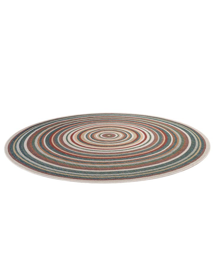 Detail image of  10' x 10'  Washable Baja Indoor / Outdoor Round Rug