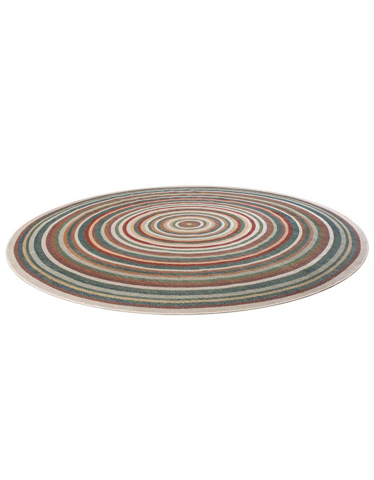 Detail image of  12' x 12'  Washable Baja Indoor / Outdoor Round Rug