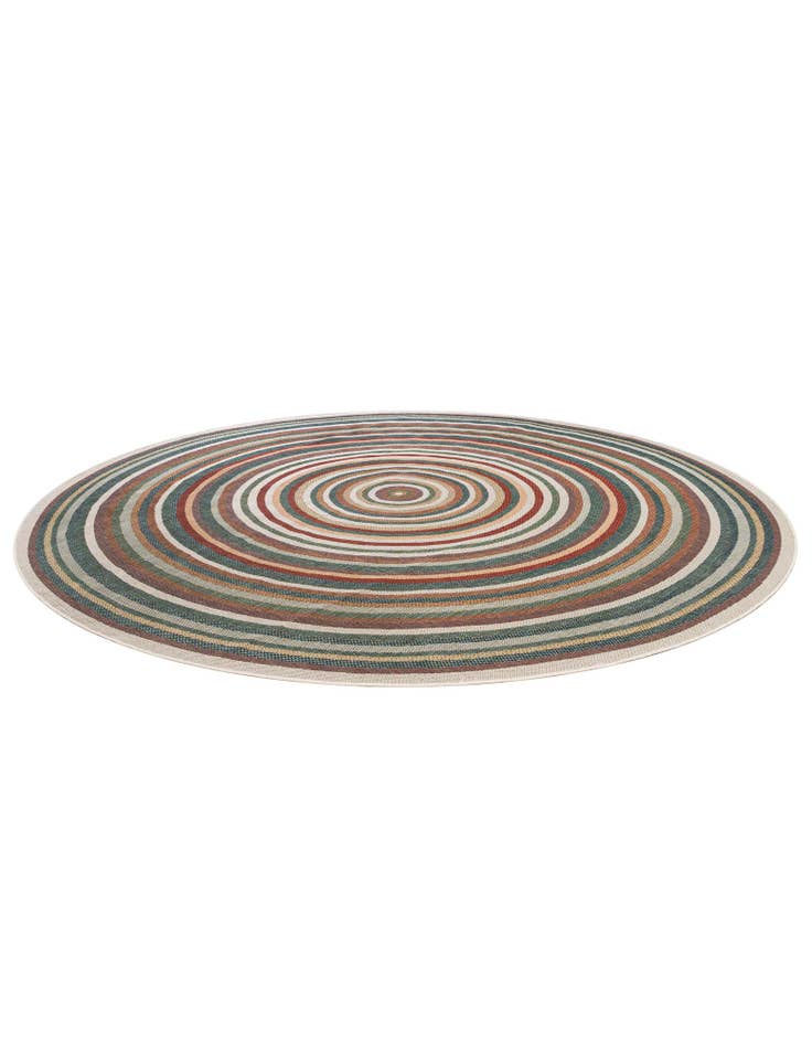 Detail image of  12' x 12'  Washable Baja Indoor / Outdoor Round Rug