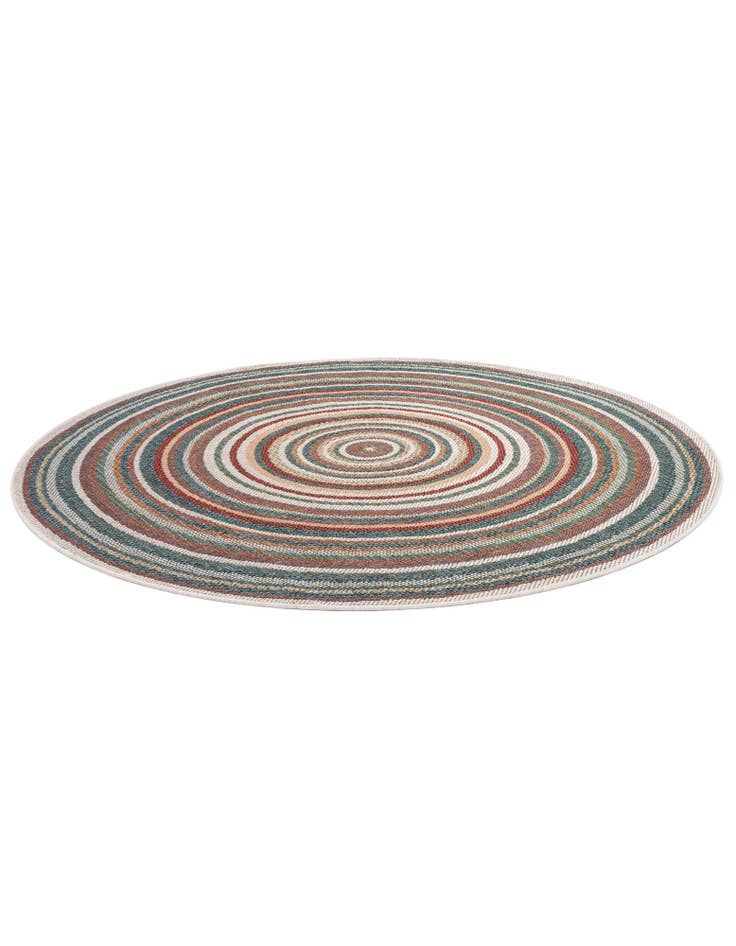 Detail image of  6' x 6'  Washable Baja Indoor / Outdoor Round Rug