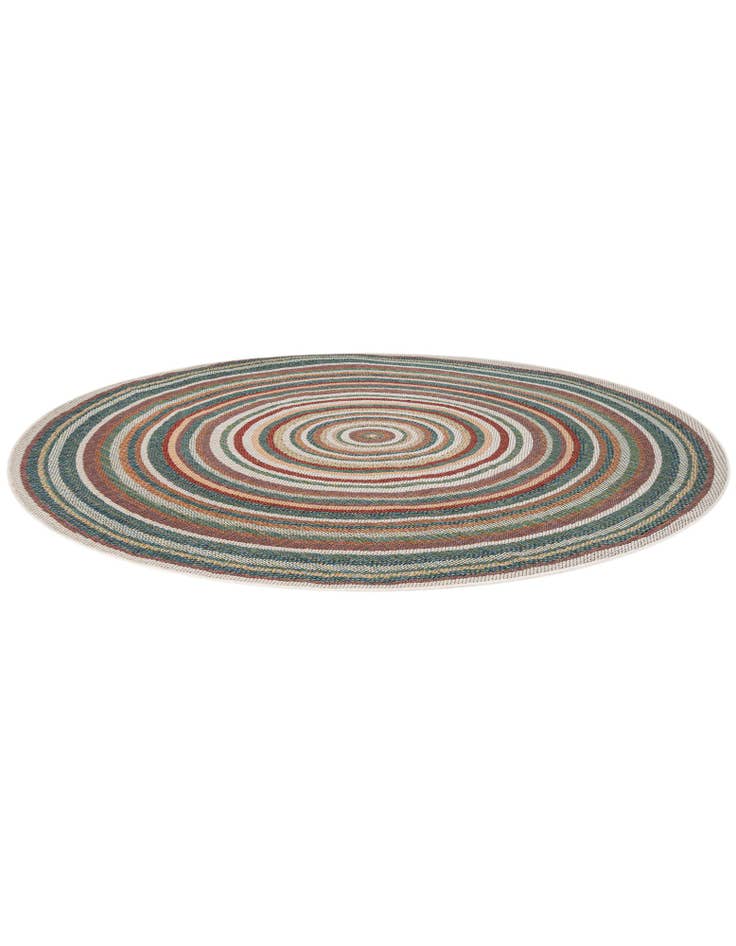 Detail image of  7' x 7'  Washable Baja Indoor / Outdoor Round Rug