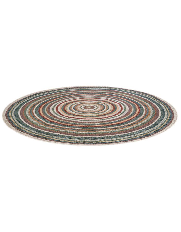 Detail image of  7' x 7'  Washable Baja Indoor / Outdoor Round Rug