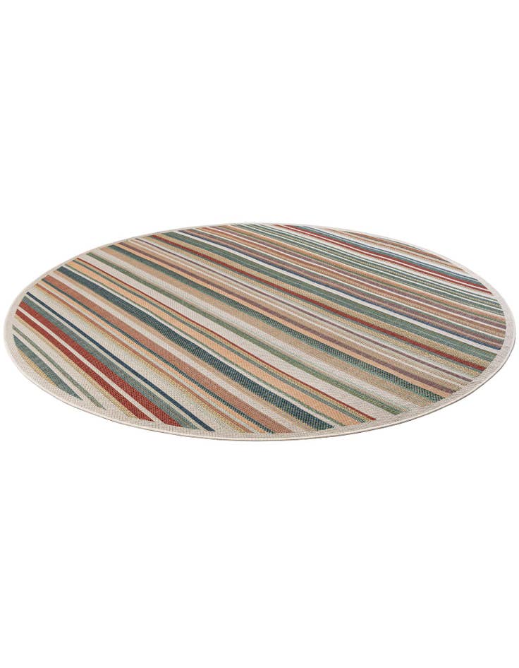 Detail image of  10' x 10'  Washable Baja Indoor / Outdoor Round Rug