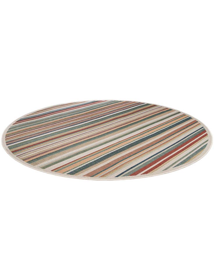 Detail image of  10' x 10'  Washable Baja Indoor / Outdoor Round Rug