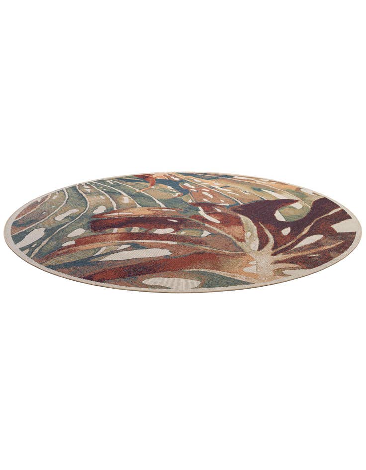 Detail image of  12' x 12'  Washable Baja Indoor / Outdoor Round Rug