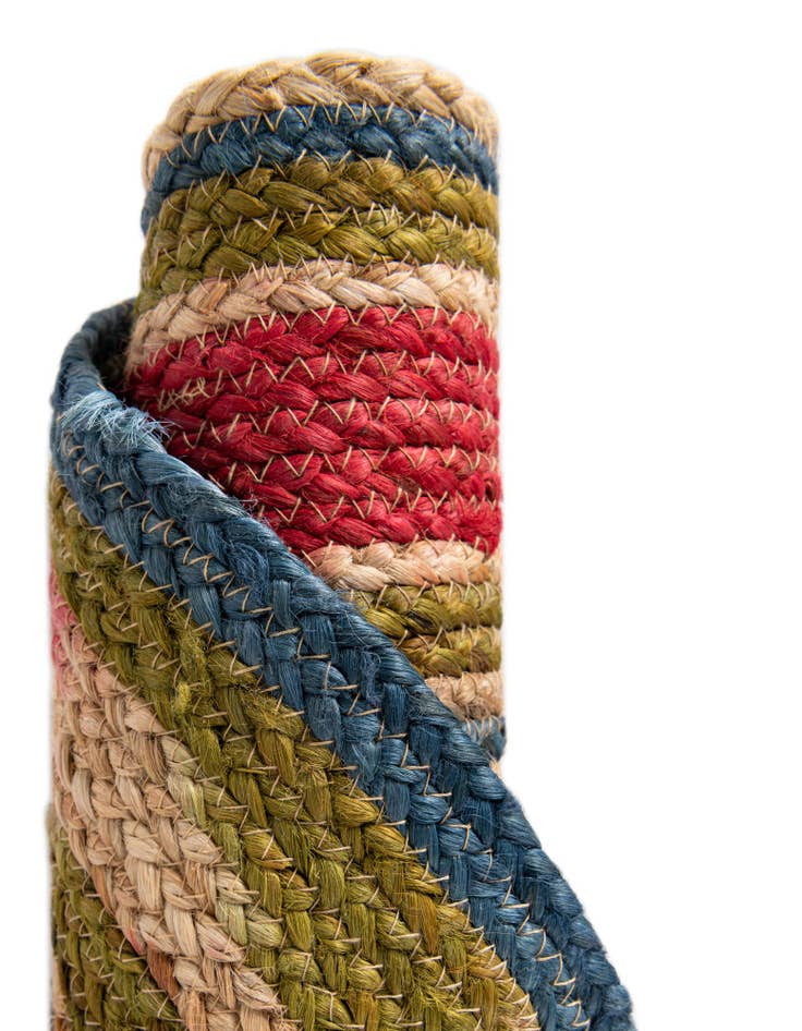 Detail image of  10' x 10'  Hand Braided Jute Round Rug