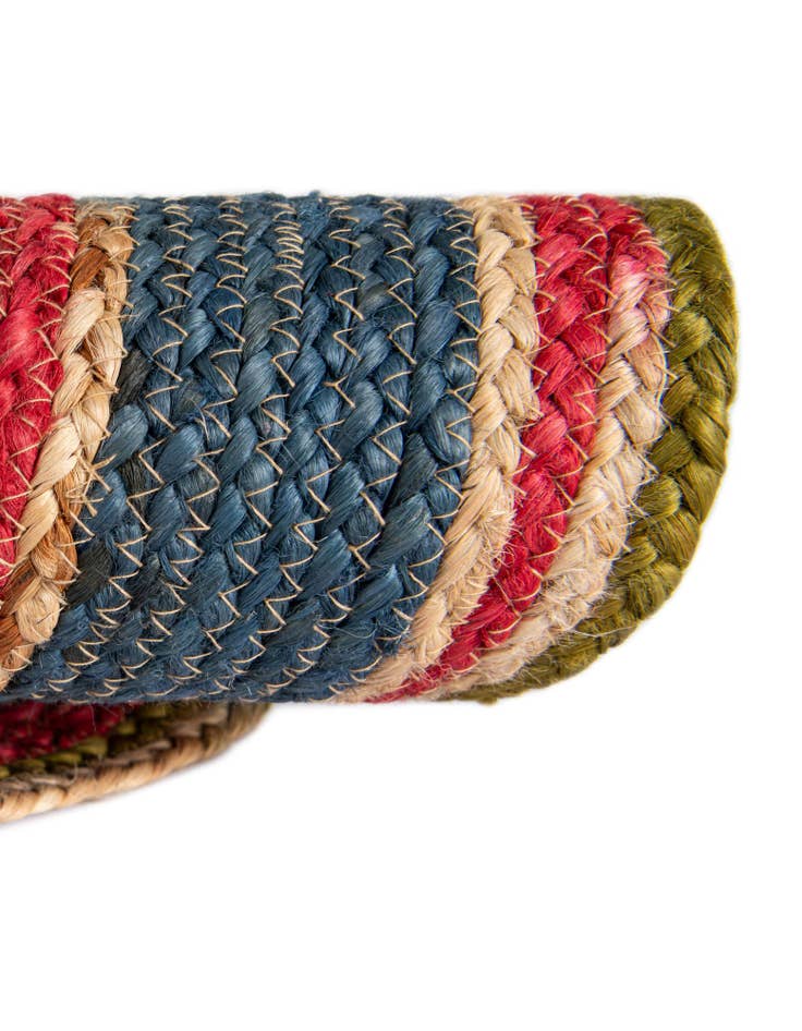 Detail image of  10' x 10'  Hand Braided Jute Round Rug