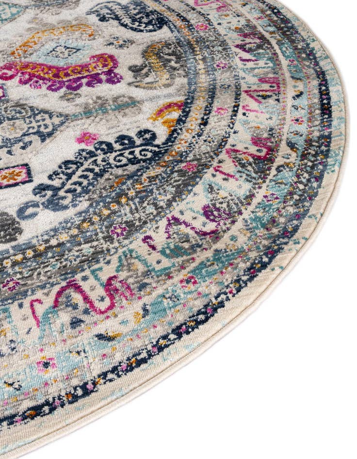 Detail image of  3' 7 x 3' 7 Budapest Round Rug