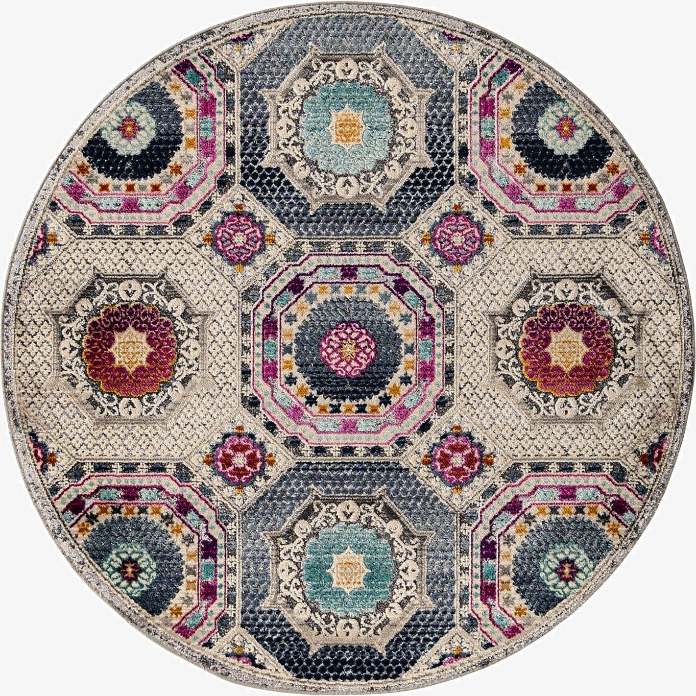  3' 7 x 3' 7 Budapest Round Rug