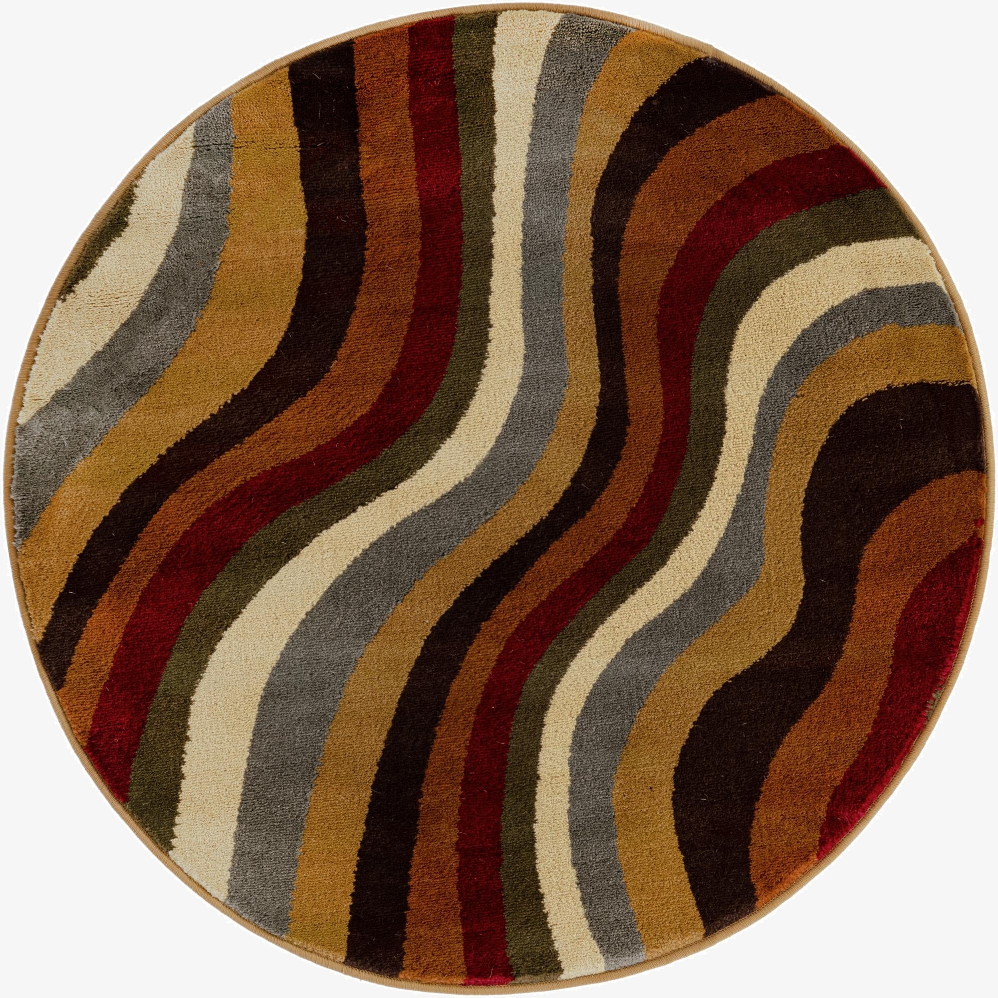  3' 3 x 3' 3 Cafe Round Rug