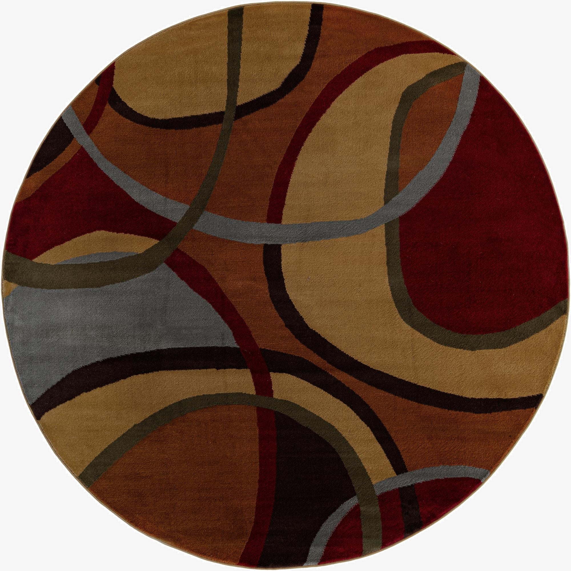  7' x 7' Cafe Round Rug