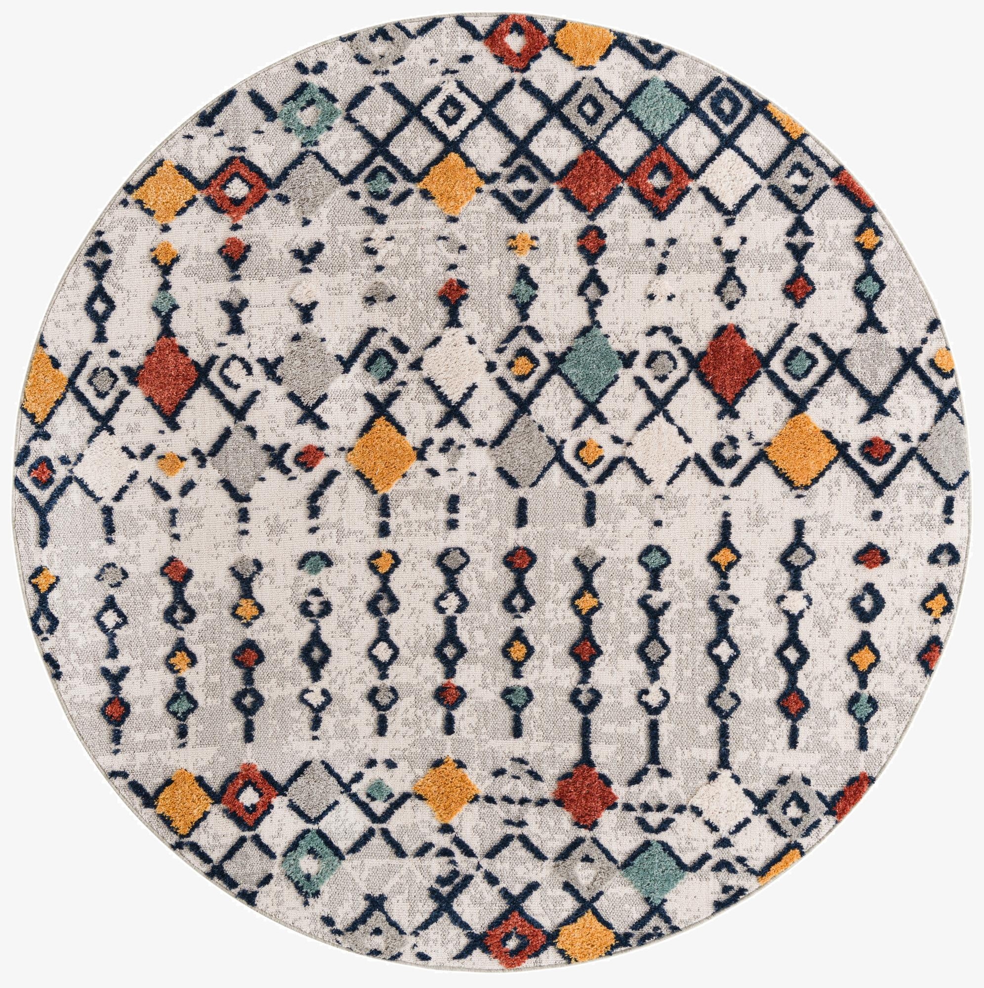  7' x 7' Cherokee Round Rug