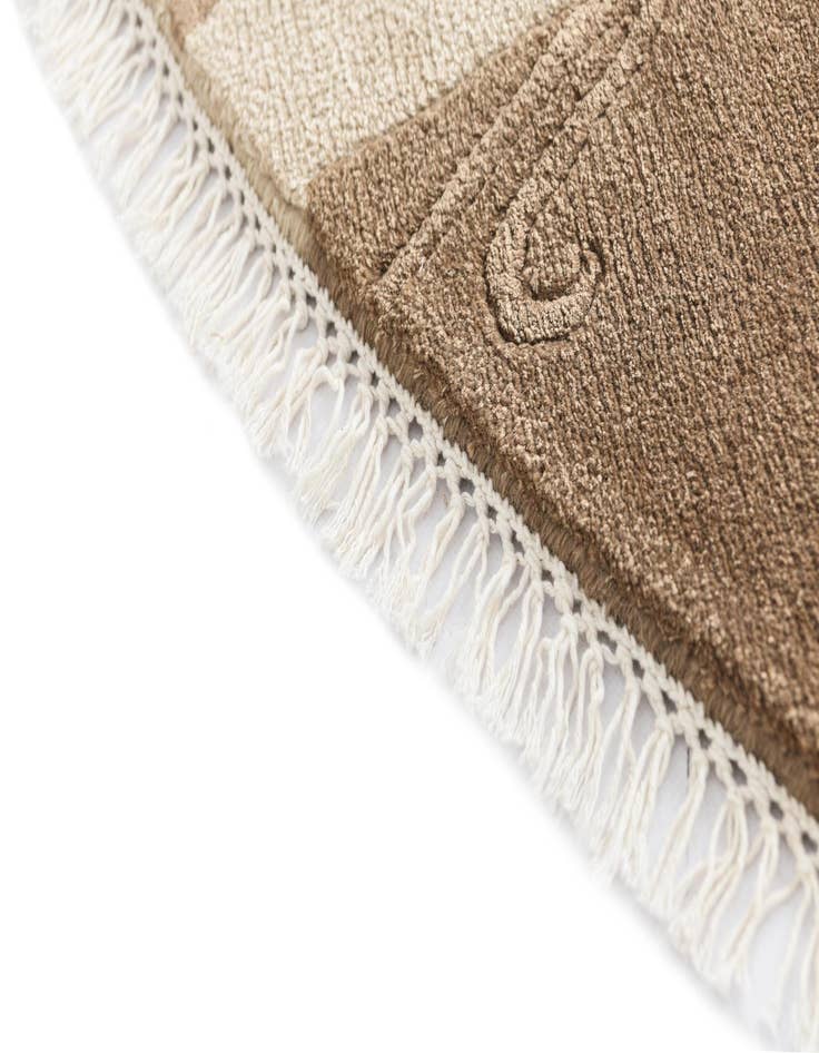 Detail image of  6' 6 x 6' 6  Hand Knotted Darya Wool Round Rug