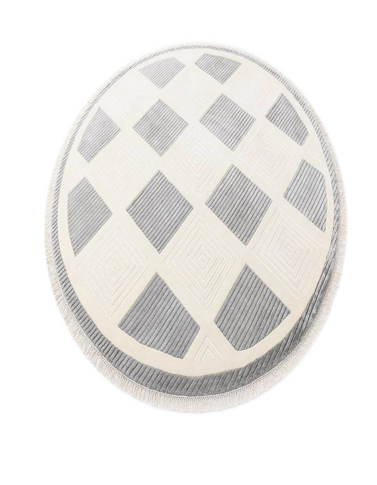 Detail image of  6' 5 x 6' 5  Hand Knotted Darya Wool Round Rug