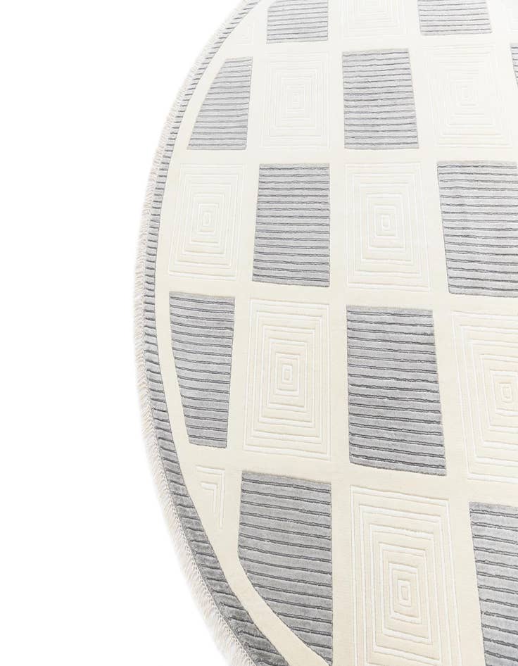 Detail image of  6' 5 x 6' 5  Hand Knotted Darya Wool Round Rug