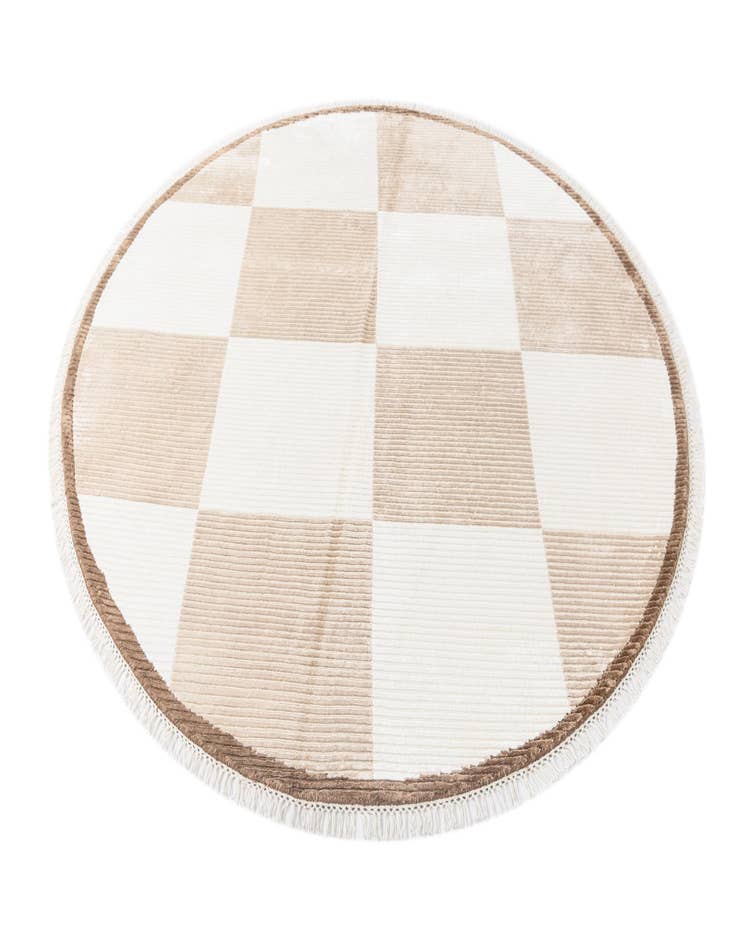 Detail image of  6' 6 x 6' 6  Hand Knotted Darya Wool Round Rug