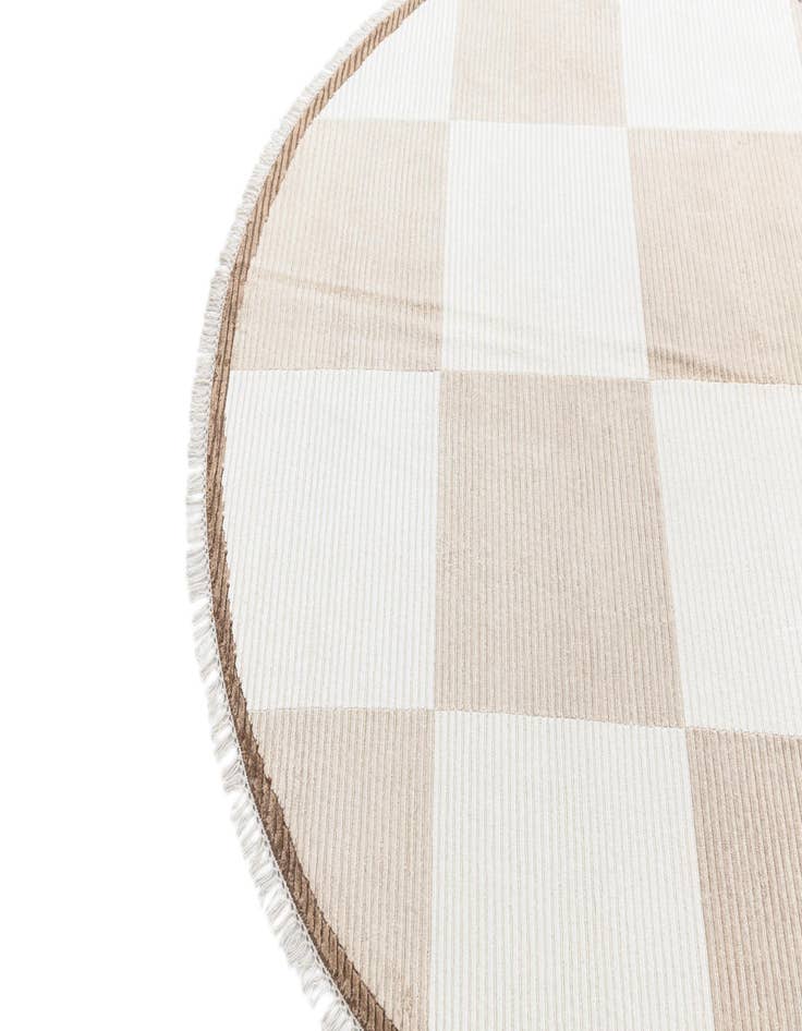 Detail image of  6' 6 x 6' 6  Hand Knotted Darya Wool Round Rug