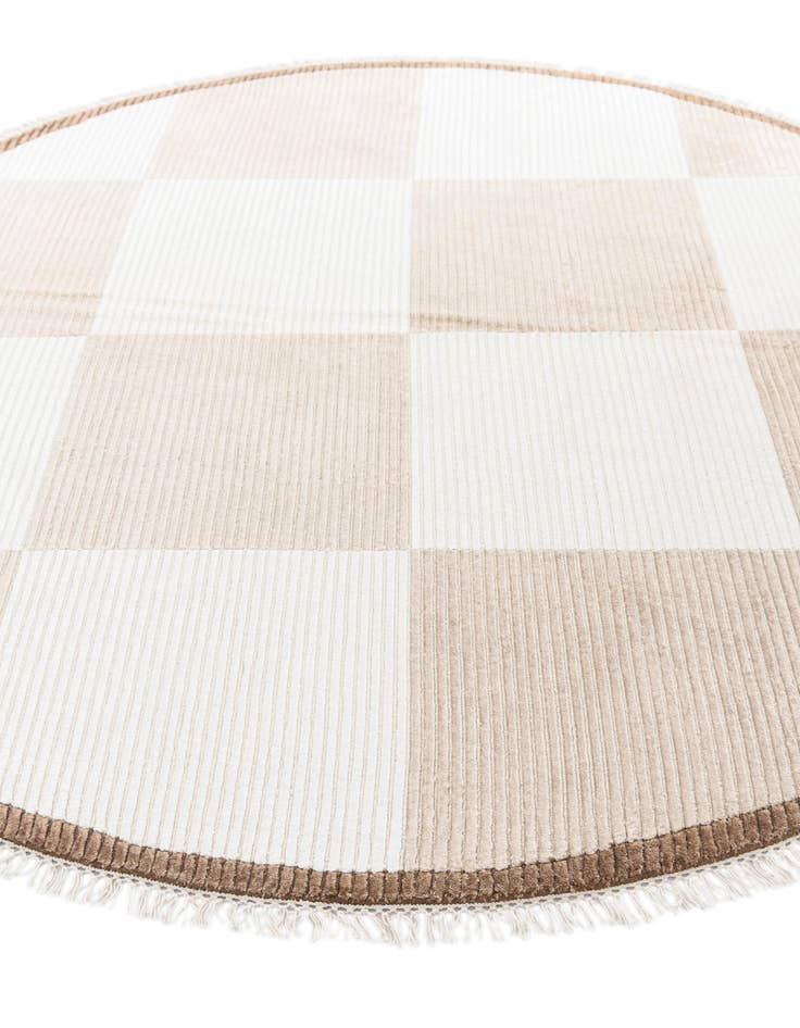 Detail image of  6' 6 x 6' 6  Hand Knotted Darya Wool Round Rug