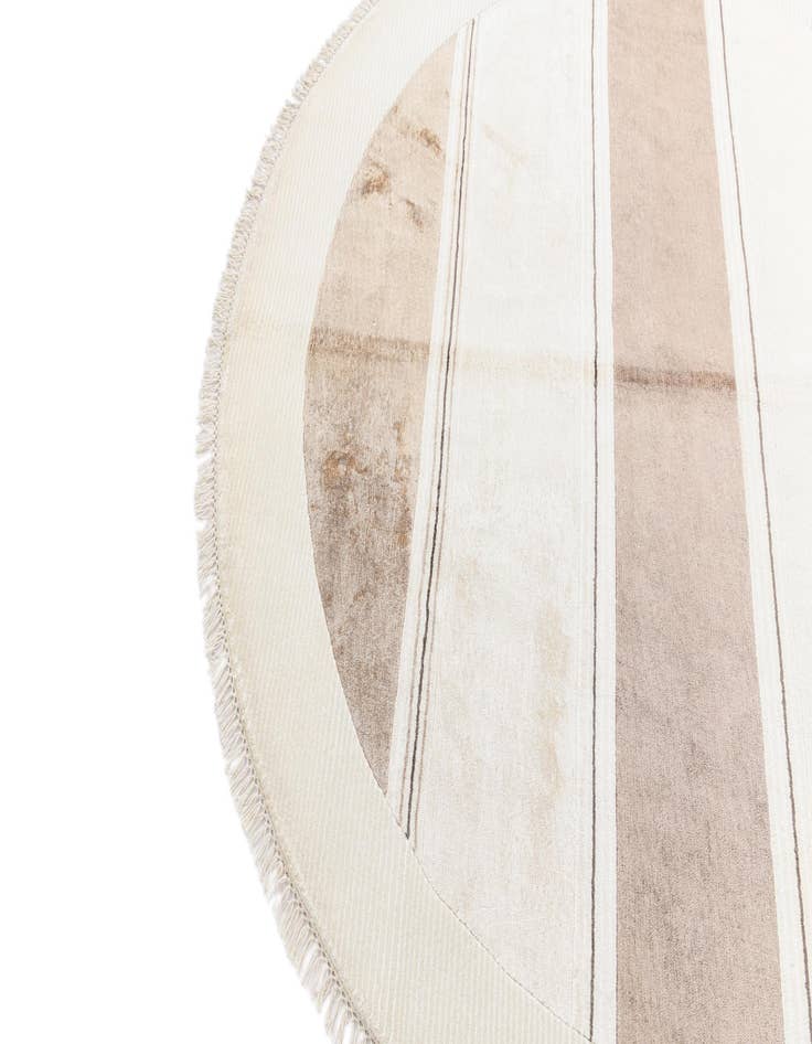 Detail image of  6' 5 x 6' 5  Hand Knotted Darya Wool Round Rug