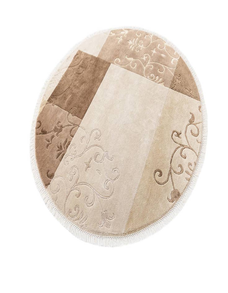 Detail image of  5' x 5'  Hand Knotted Darya Wool Round Rug