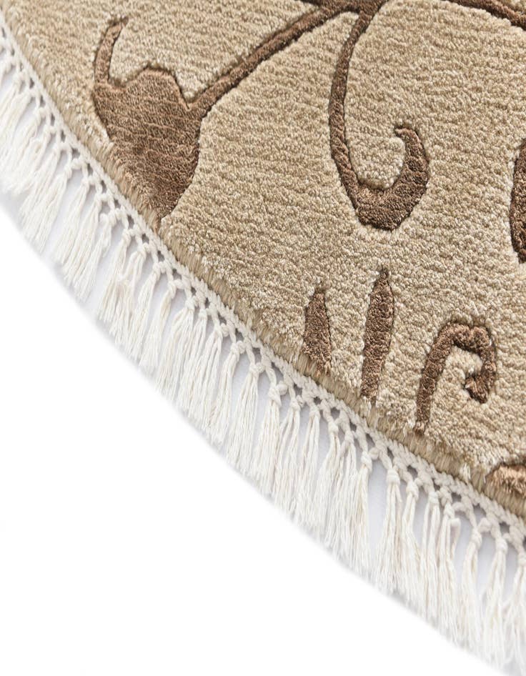 Detail image of  5' x 5'  Hand Knotted Darya Wool Round Rug