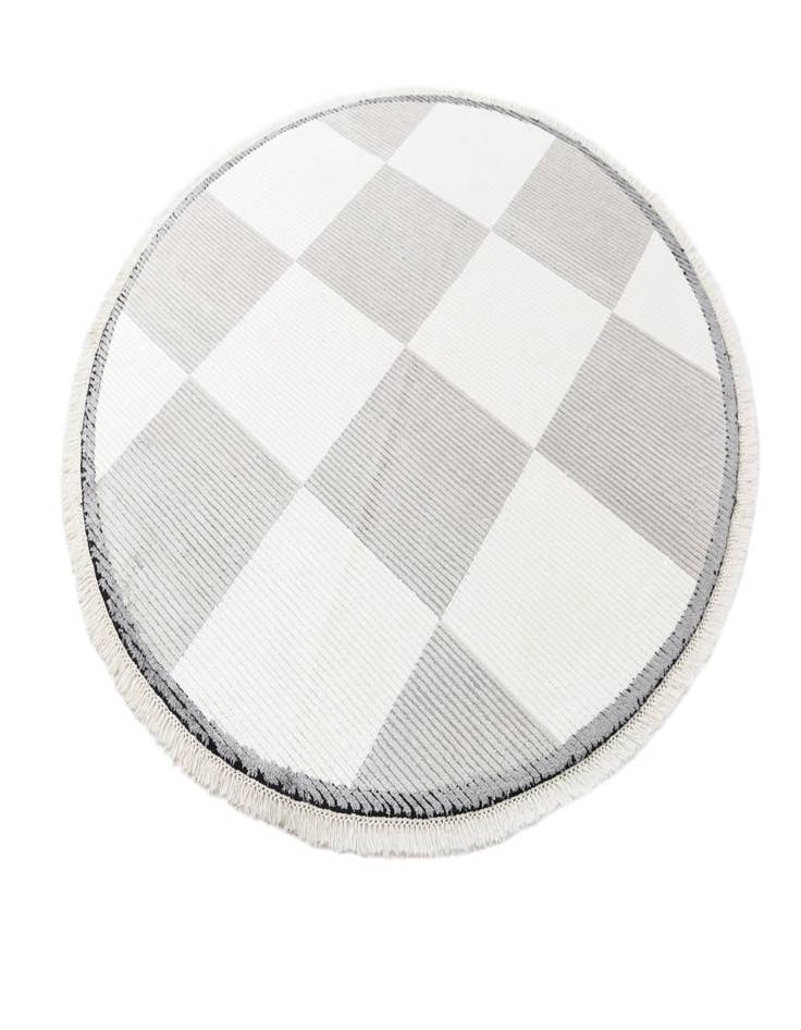 Detail image of  6' 3 x 6' 3  Hand Knotted Darya Wool Round Rug