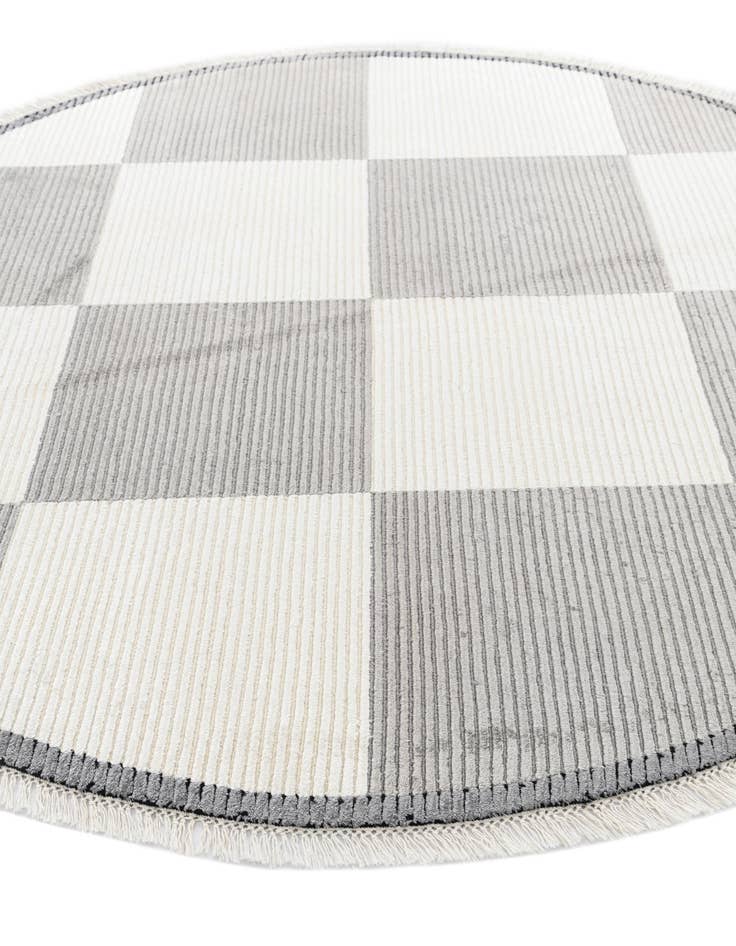 Detail image of  6' 3 x 6' 3  Hand Knotted Darya Wool Round Rug