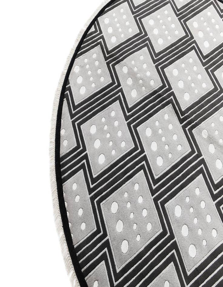 Detail image of  6' 5 x 6' 5  Hand Knotted Darya Wool Round Rug