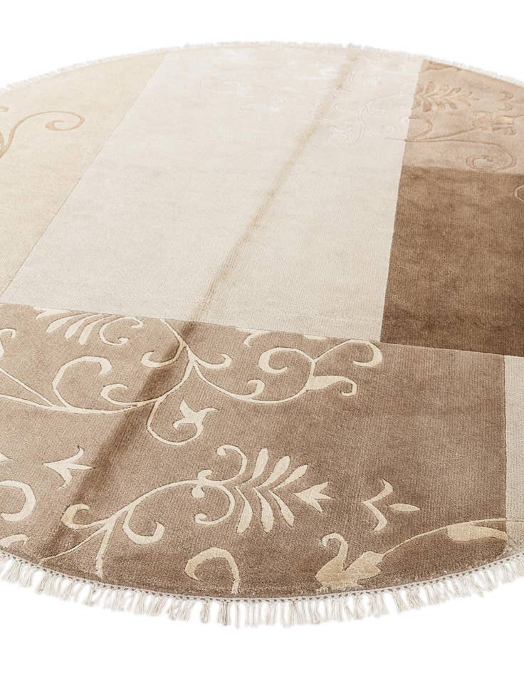 Detail image of  6' 7 x 6' 7  Hand Knotted Darya Wool Round Rug